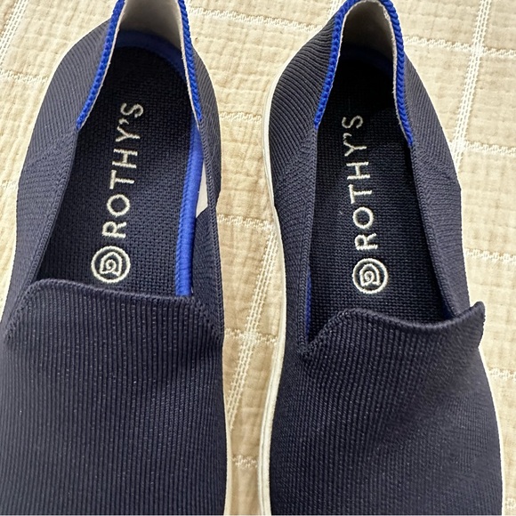 Rothy's Navy Blue Slip-On Sneakers - Picture 2 of 4